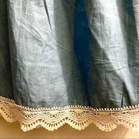 Emma & Elsa Girls Top Gathered Neck and White Trim - Picture 4 of 7